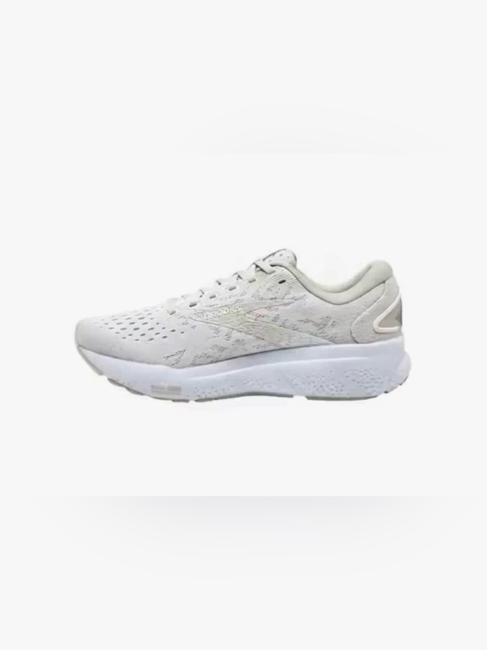 Women’s Brooks Ghost 16 White Lightweight Running Sneaker